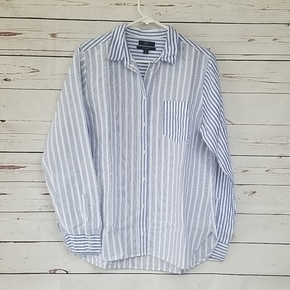 J. Crew classic button down long sleeve shirt